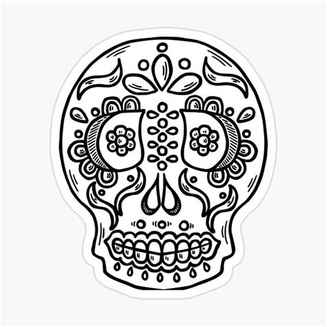 Skull Decal Halloween Stickers Gothic Stickers Skeleton Skull Stickers