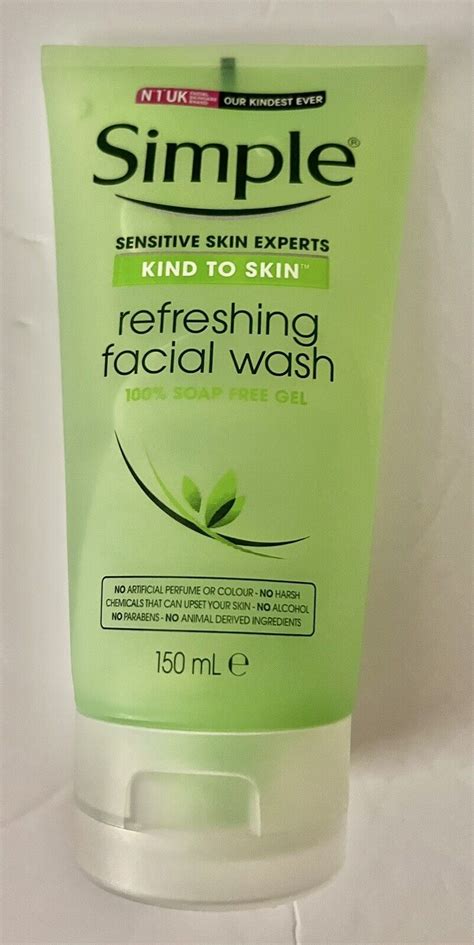 Simple Kind To Skin Refreshing Facial Wash Gel 150ml For Sale Online