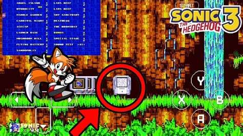 Sonic 3 A I R Como Activar El Debug Y El Selector De Niveles YouTube