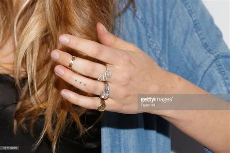 Victoria's Secret Angel Behati Prinsloo, ring detail, tattoo detail ...