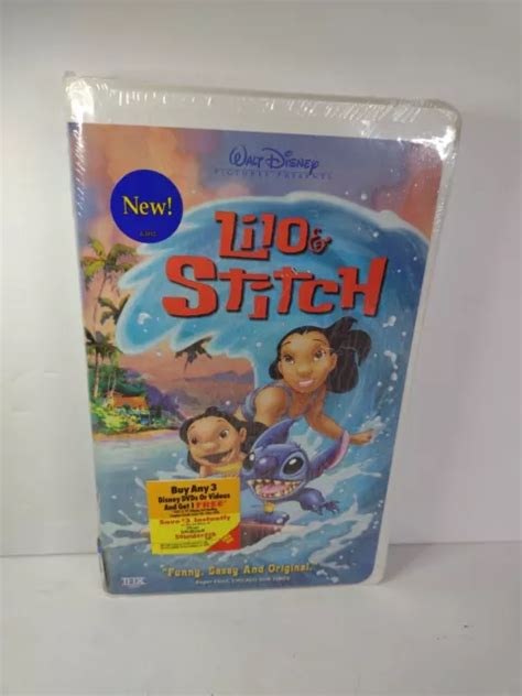 Disney S Lilo Stitch Vhs Clamshell Movie Animation Walt Disney Sealed