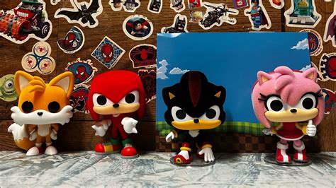 Funko Target Con Flocked Sonic The Hedgehog Popscompleted Set Ft