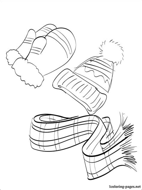 Winter Clothes Coloring Pages At Getdrawings Free Download