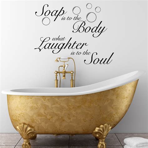 Bathroom Wall Sticker Inspirational Quote Ideas Soakology