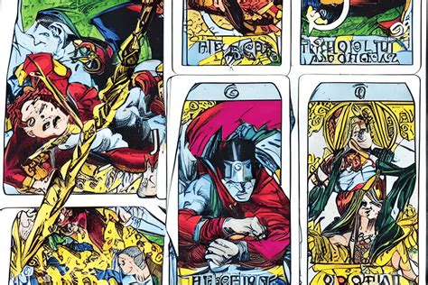 Dc Comic Cartoon Tarot Cards · Creative Fabrica