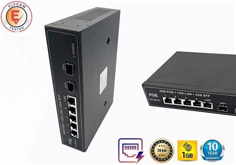 Poe Commutateur Switch Fibre Optique Avec Ports Sfp Go Ports