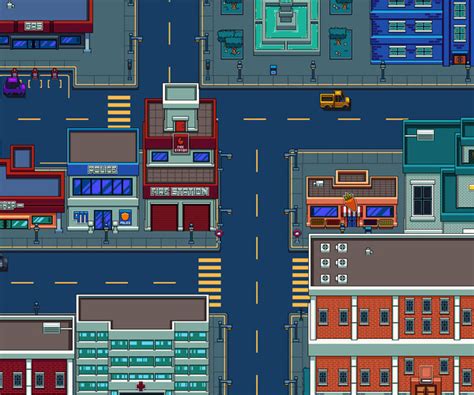 Artstation City Tileset Pack Game Assets