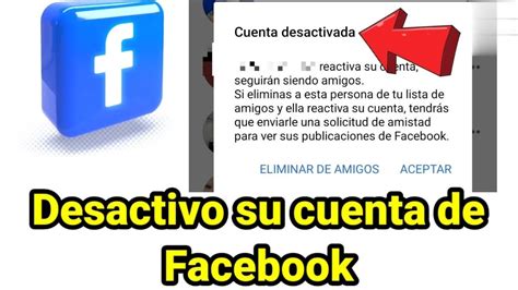 COMO saber si una PERSONA Desactivo su CUENTA de Facebook fácil 2022