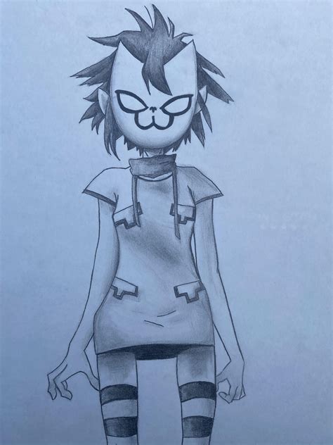 Noodle Gorillaz Mask