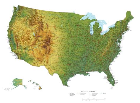 US Physical map | Map, Physical map, Diagram