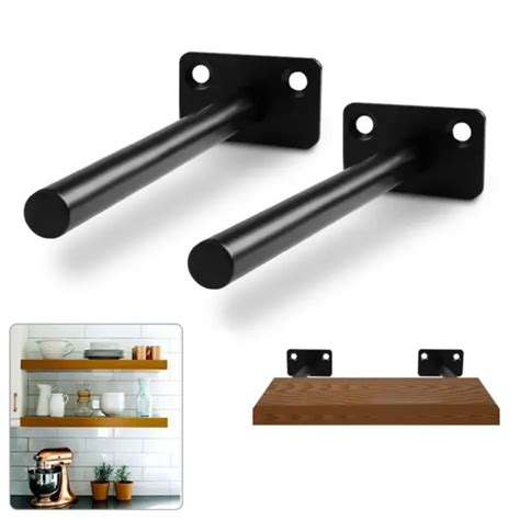 FLOATING HIDDEN SHELF Bracket Metal Brackets Wall Shelves Supports