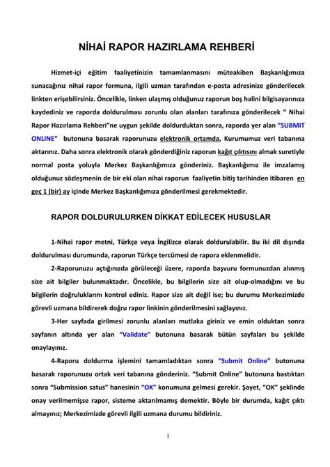 PDF nihai rapor hazırlama rehberi DOKUMEN TIPS