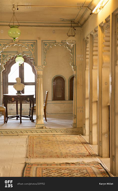 Udaipur, Rajasthan, India - January 17, 2014: Interior of the City ...