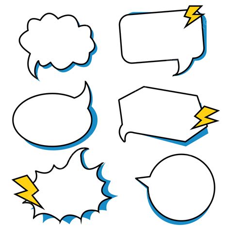 Hand Drawn Cartoon Dialog Box Dialogue Bubbles Vector Pattern Hand