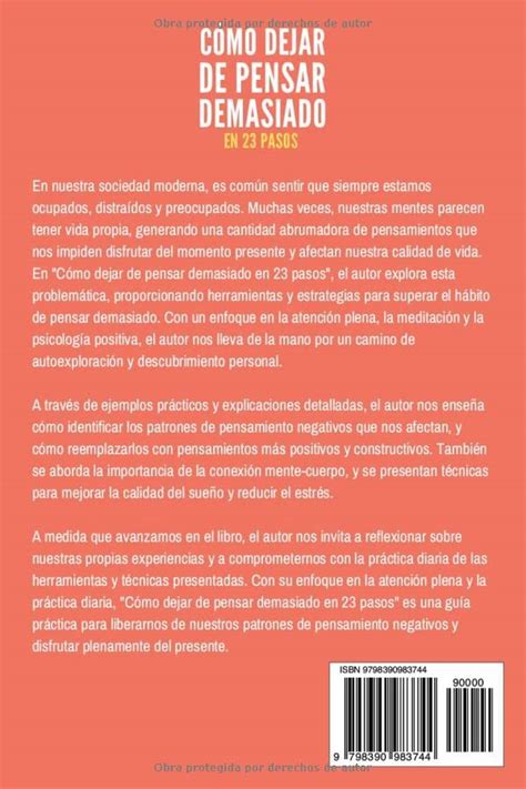 C Mo Dejar De Pensar Demasiado En Pasos Una Gu A Para Eliminar Los