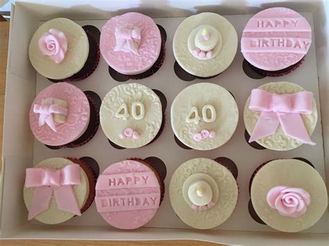 Lady S 40th Birthday Cupcakes 40th Birthday Cupcakes Birthday