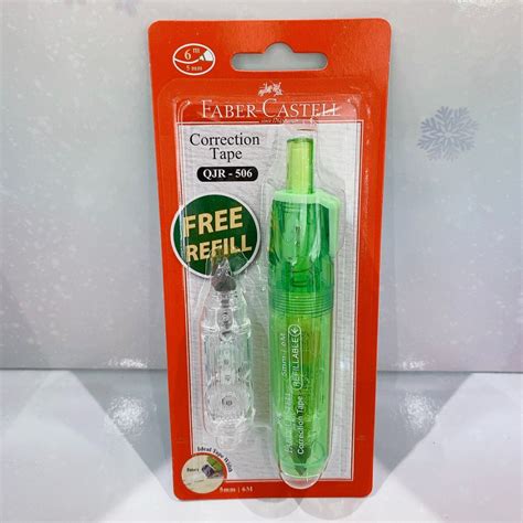 Faber castell Correction tape Refill เฟเบอร คาสเทล เทปลบคำผด แบบ