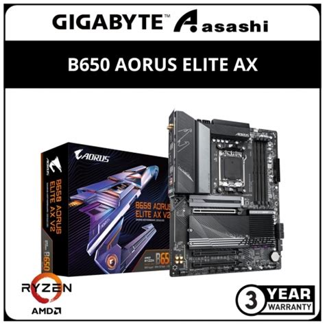 Gigabyte B650 Aorus Elite Ax Am5 Atx Motherboard B650 Aorus Elite Ax Asashi Technology Sdn