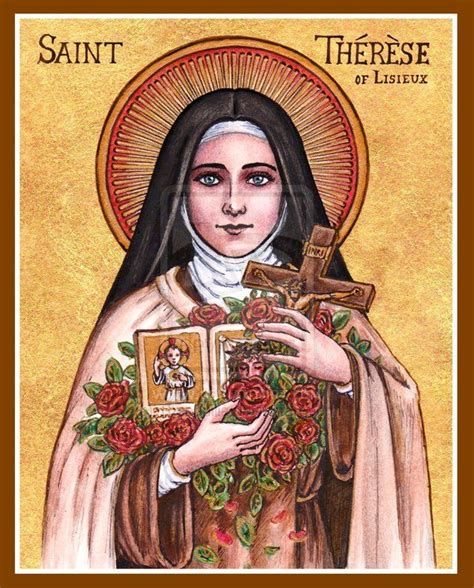 St Therese Icon By Theophilia On Deviantart Lisieux Thérèse Of