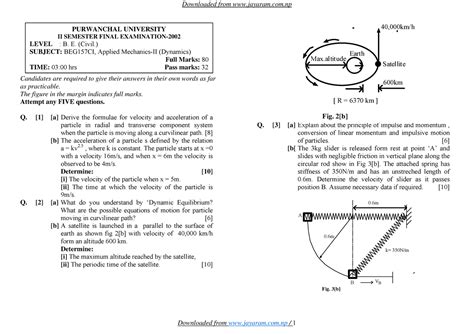 Applied-mechanics - Exam related question is uploaded by me for every ... 