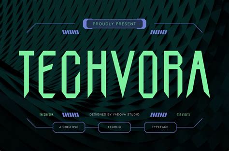 Techvora Creative Font Creative Fonts