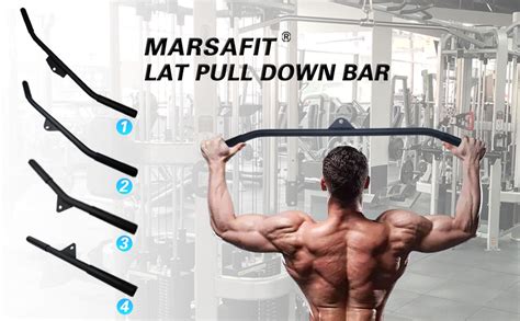 MARSAFIT LAT Pulldown Attachments For Cable Machine 29 Inch Wide Grip