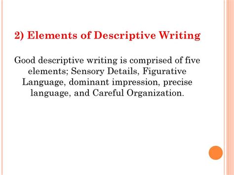 Descriptive Essay Writing Ppt Download