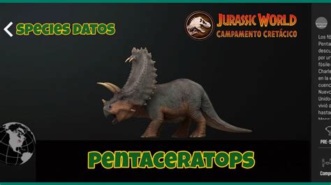 Pentaceratops Datos De La Species Jurassic World Camp Cretacico