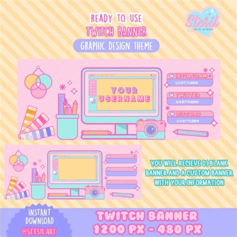 ANIMATED Twitch Stream Package / Graphic Design Theme / Aesthetics / Paint / Vintage / Pastel ...