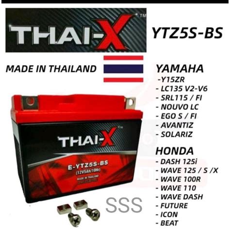 Thai X Thaix Thai X Battery Ytz S Ytz Yb L Yb L Lc Lc Y Zr