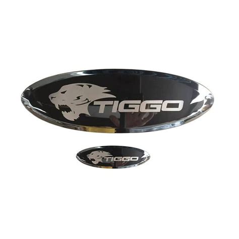 Chery Tiggo 4 pro 2017 2020-2022 Черный значок Голова тигра Черная ...