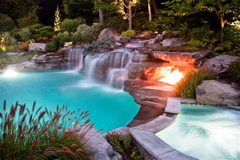 Waterfall Designs By Top 50 Pool Builder- Bergen County NJ ...