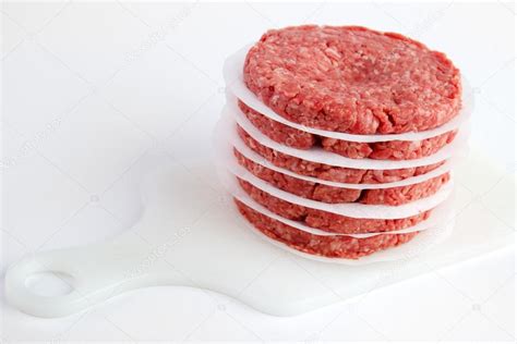 Raw Burger Patties Stock Photo By Arskajuhani