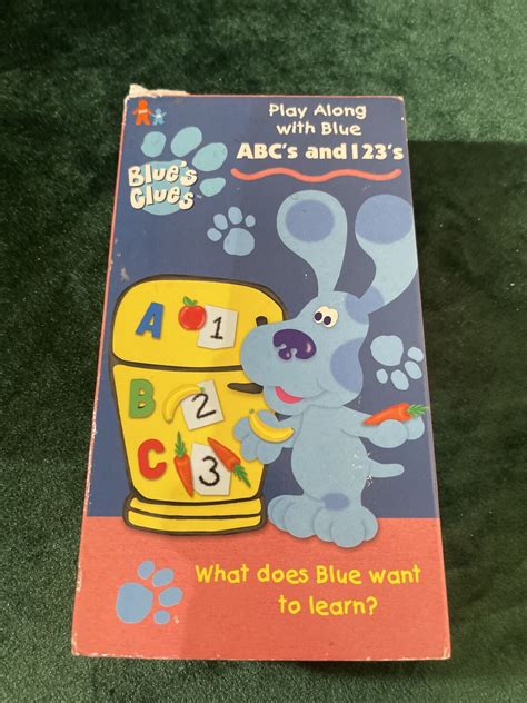 Blues Clues ABCs And 123s VHS 1999 Grelly USA