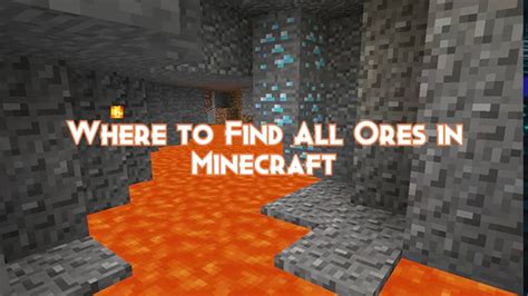 Where To Find All Ores In Minecraft Pillar Of Gaming