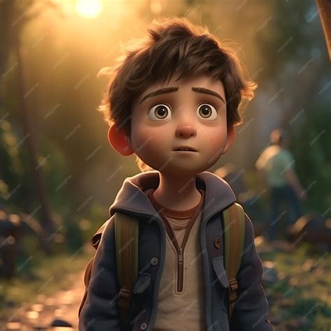 Premium Ai Image Little Boy Animation
