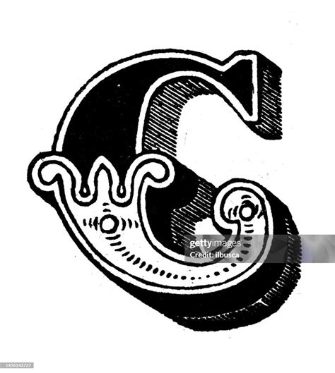 Antique Vintage Letter C High Res Vector Graphic Getty Images