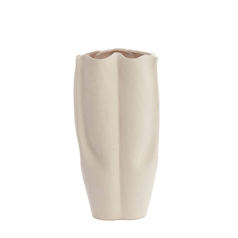 Vase Deco 28x27 5x56 Cm SANGULI Ceramics Cream 5882926 Light