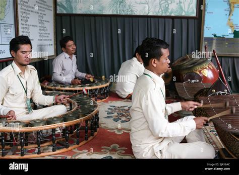 Pinpeat Orchestra Silver Pagoda Complex Phnom Penh Cambodia Stock