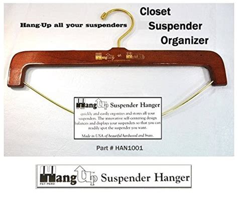 Hold Ups Patented Closet Systems Hang Up Hardwood Suspender Hanger