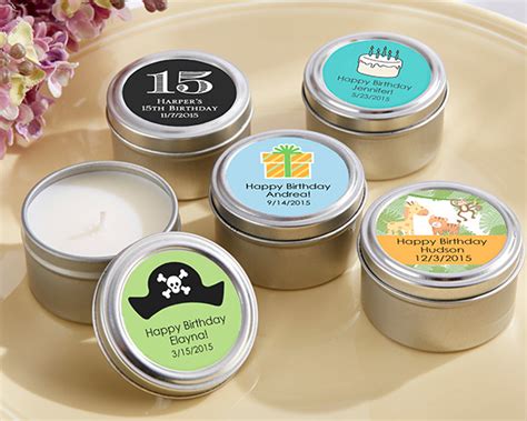 Personalized Travel Candle Tin Birthday Famous Favors