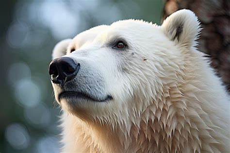 The Muzzle Of A Polar Polar Bear In Close Up Generated By Ai Stock