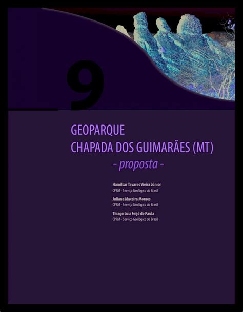 PDF GEOPARQUE CHAPADA DOS GUIMARÃES MT propostarigeo cprm gov br