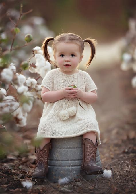 Dew Drops Photography Ga Toddler Girl Cotton Field Summer