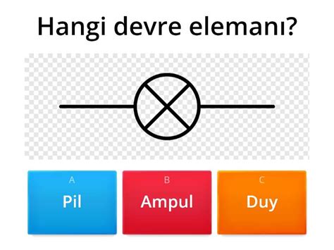 Fen Bilimleri 5 SINIF Elektrik Devre Elemanları Quiz