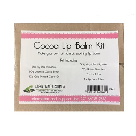 Cocoa Butter Lip Balm Kit Green Living Australia