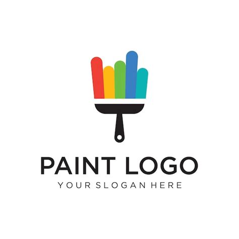 Premium Vector Paint Brush And Roll Logo Template Creative Design For