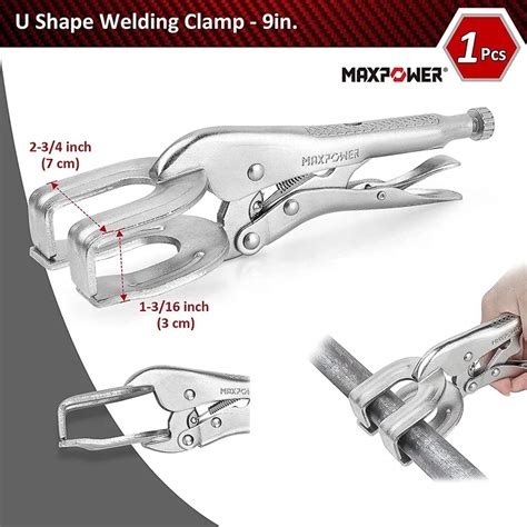 Maxpower 15pcs Vise Grip Locking Pliers Set Welding Clamping Tool With