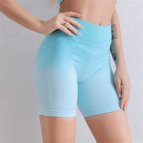 Tie Dye High Waist Yoga Shorts Sport Tights Seamless Fitness Yoga