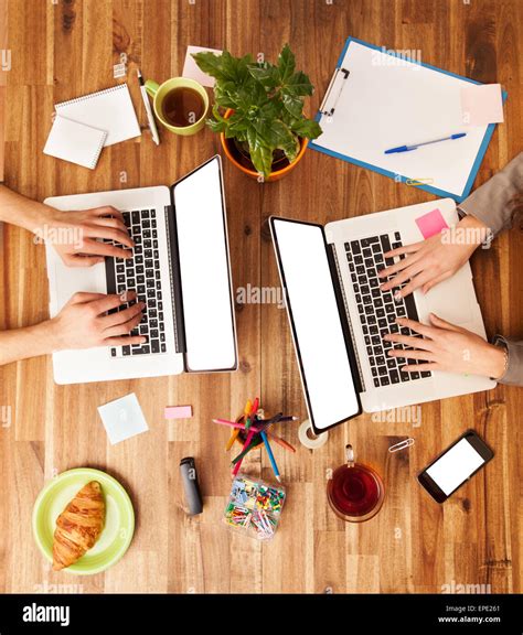 Group Working With Laptops Hi Res Stock Photography And Images Alamy